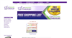 Desktop Screenshot of mygrocerychecklist.com